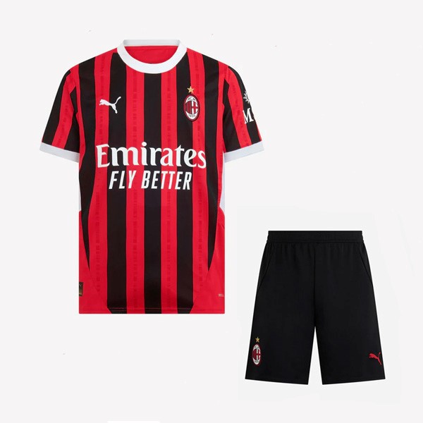 Camiseta AC Milan 1ª Niño 2024/25 Negro